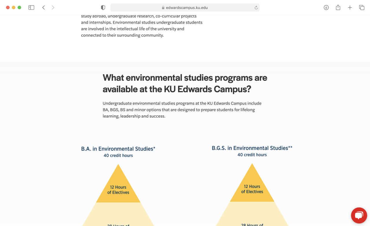 Edwards landing page redesign